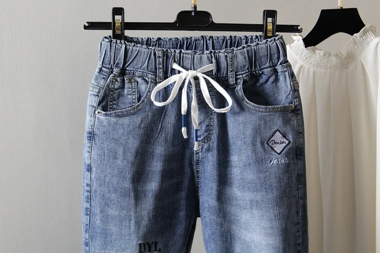 200 of Fat MM7 Points Jeans Women's Summer Large Size High-waisted Slimming Elasticity Skinny Shorts Hot Pants Wholesale