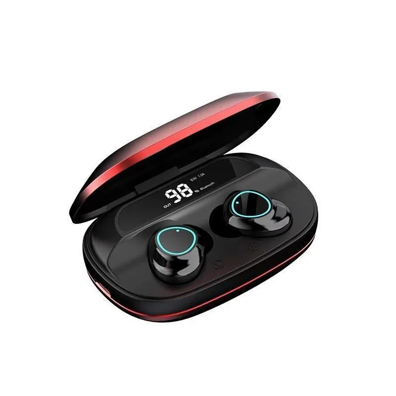 Free shipping TWS wireless Bluetooth headset 5 0 Digital Display Noise reduction and waterproof touch Portable charging box