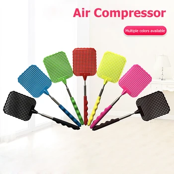 

7pcs Plastic Stainless Steel Telescopic Extendable Fly Swatter Prevent Anti Mosquito Pest Reject Insect Killer Tool Supplies