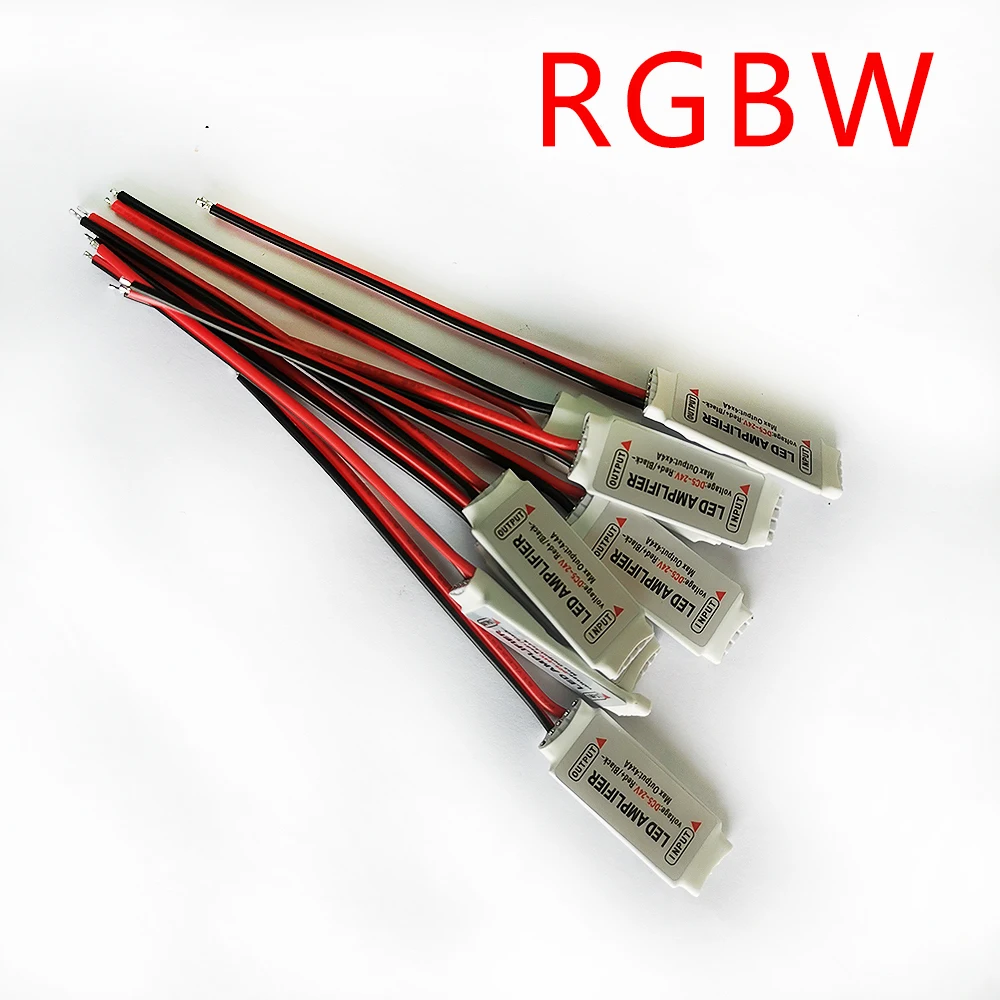 5 булавочный мини усилитель RGBW DC5 24V 4CH x 4A для 5050 Светодиодные ленты светло 1