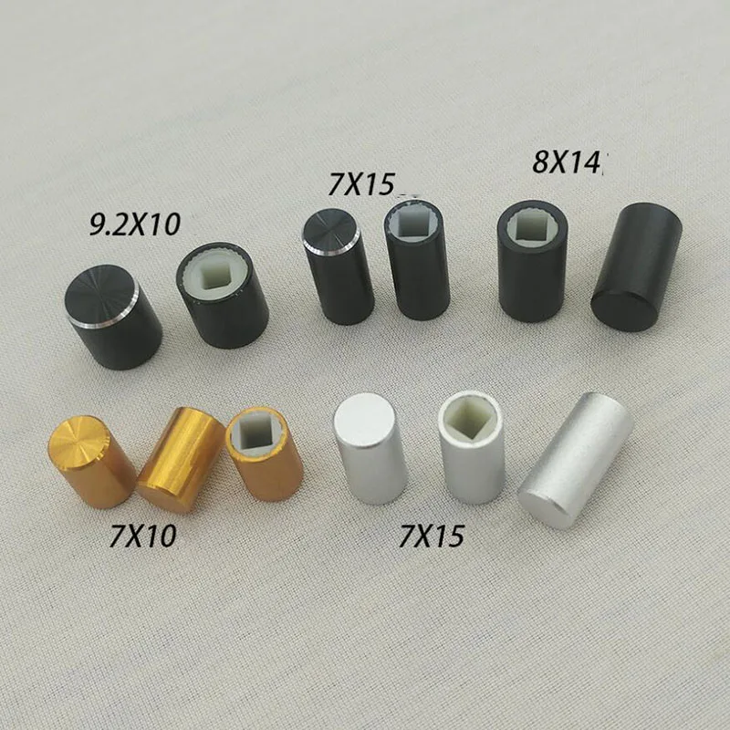 

Outside Aluminum 3.2mm square hole power switch button cap x10