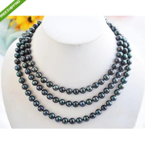 Natural Freshwater Pearls Necklace  Freshwater Pearl Chain Necklace -  120cm Women's - Aliexpress