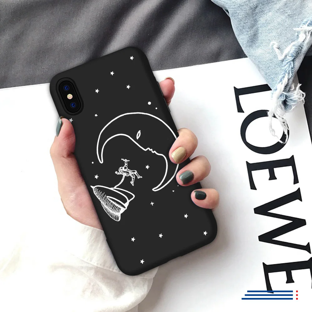 Чехол для iPhone 11 Pro 7 8 Plus XR X XS MAX 6 6S Sky черный чехол | Мобильные телефоны и аксессуары