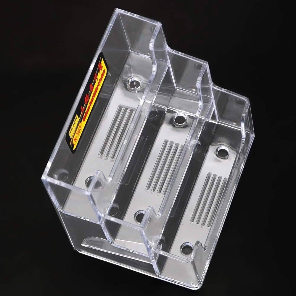 1 Pcs Exclusive For Exhibition Multi-layer Plastic Desktop Business Card Holder Desk Shelf Box Storage Transparent transparent storage box,storage box,desk organizer,storage organizer