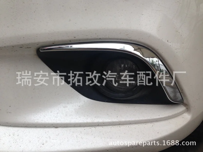 Togox натуральный продукт 4S для Mazda Tezi передняя противотуманная фара для бровей X 2 автомобиля гальванический декоративный лист модифицированные части