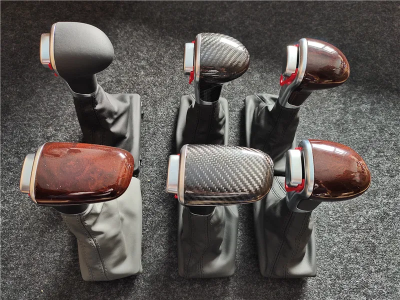 

Car accessories For Audi A6L A4L Q5 A5 a7q7 shift handball shift lever peach wood shift handle