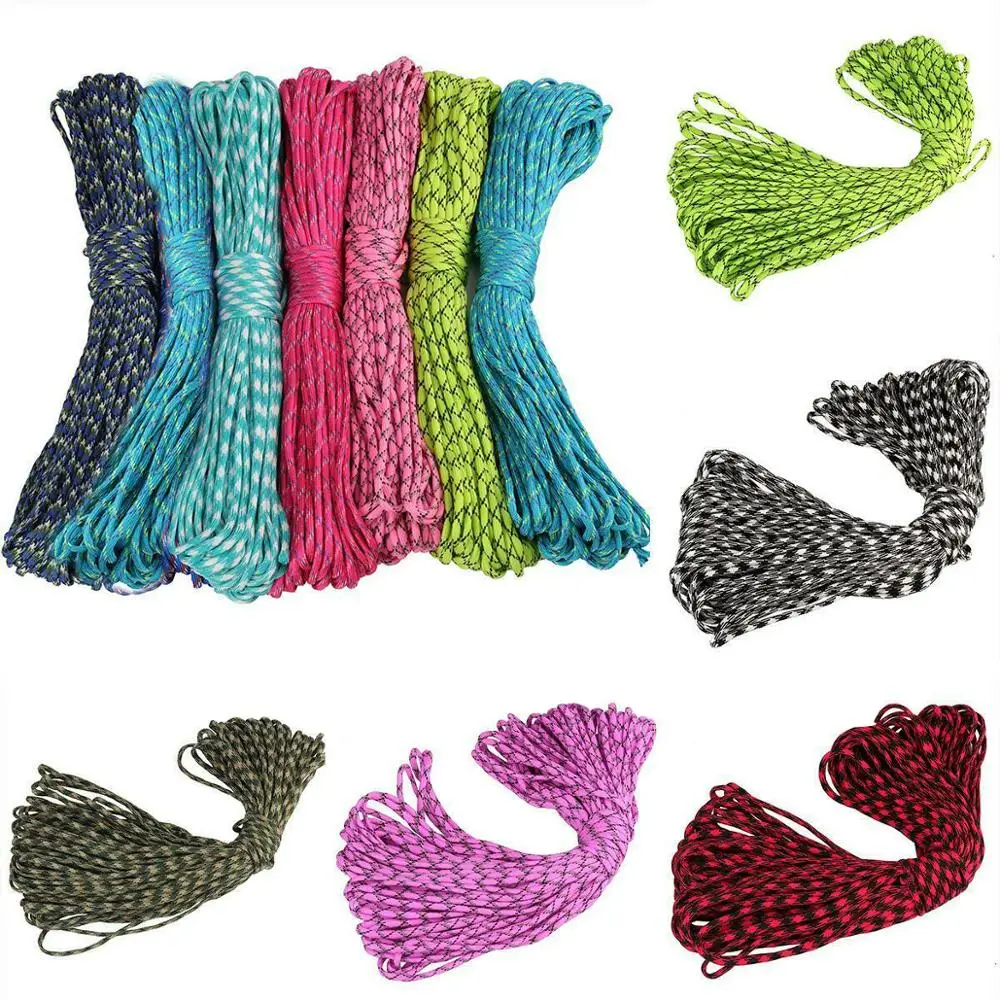 Outdoor Rope Lifeline Camping Tent Braided Umbrella Rope Survival Parachute Camping Climbing