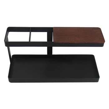 

Universal Desk Phone Holder Stand Storage Shelf Office Desktop Organizer Remote Control Storage Box Cosmetics Shelves