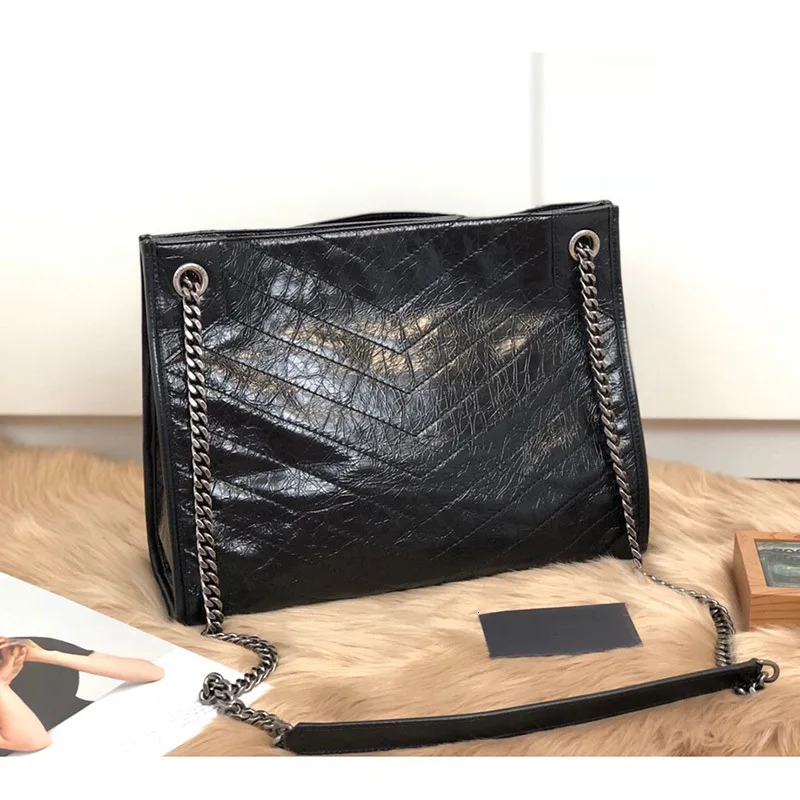 

Vintage Luxury Bag Brand Women Shoulder High Quality Women Shoulder Bag Designer Bag Nike Chain Shop Purchase Bag
