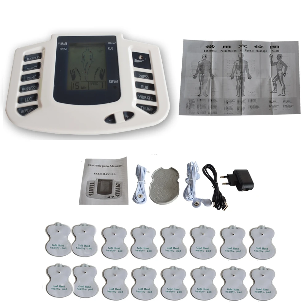 Intermediate frequency multi-function digital meridian portable household multi-functional fields massager massager + 16 strips