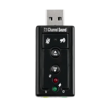 

2017 Hot 1pc Mini USB 2.0 3D External 7.1 Channel Virtual 12Mbps Audio Sound Card Adapter Newest
