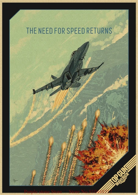 Top Gun Movie Film Classico Vintage Poster Cafe Creative Wallpaper Interior Decoration Wall Stickers Aliexpress
