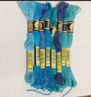 8 метров плетение браслетов нить уникальный стиль 6 нить для вышивки нитью шитье, моток пряжи ремесло Dofferent градиент цвета - Цвет: 8
