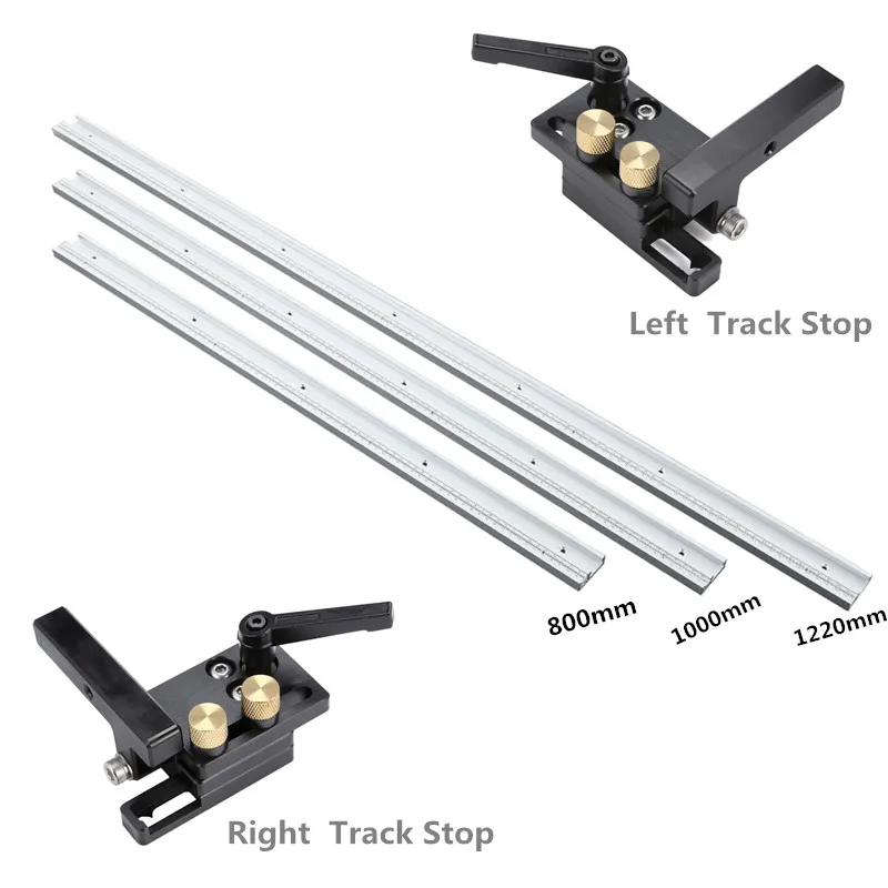 Tanie NE 800 1000 1220mm t track t slot ze skalą stolik barowy piła do obróbki drewna stół warsztatowy narzędzie ze stopu aluminium utwór przyrząd uchwyt t slot