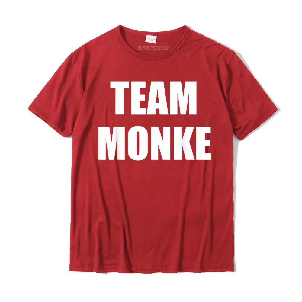 CasualSimple Style Short Sleeve Tops Tees ostern Day 2021 New Fashion Crewneck All Cotton Tops & Tees Mens T-shirts Design  Team Monke Funny Monkey Lover Meme T-Shirt__MZ23268 red