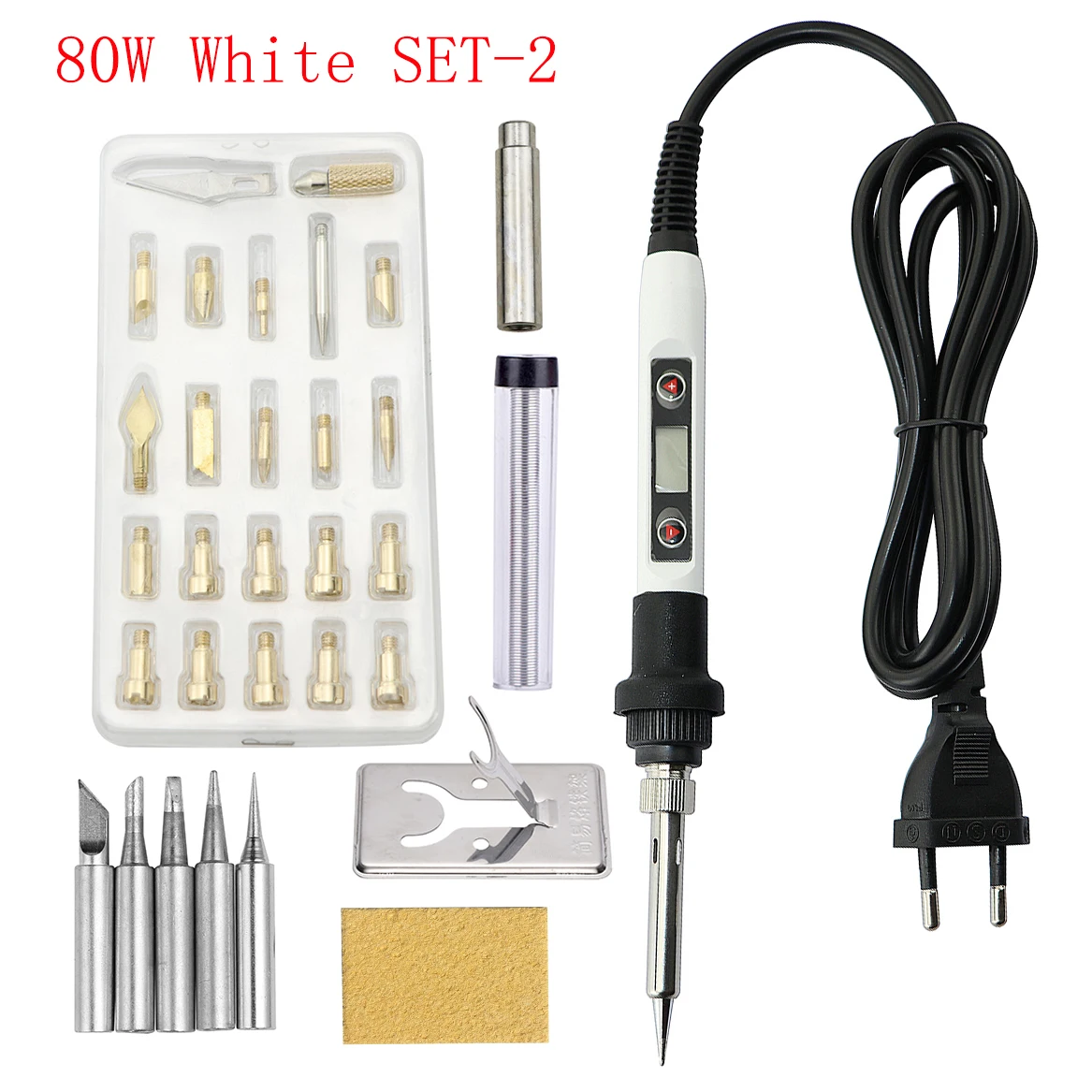 soldering irons & stations 22 in 1 Wood Embossing Burning Carving Pyrography Pen Tools Kit 60W 80W Adjustable Temperature Soldering Iron Hand Operated Set gas welding machine Welding Equipment