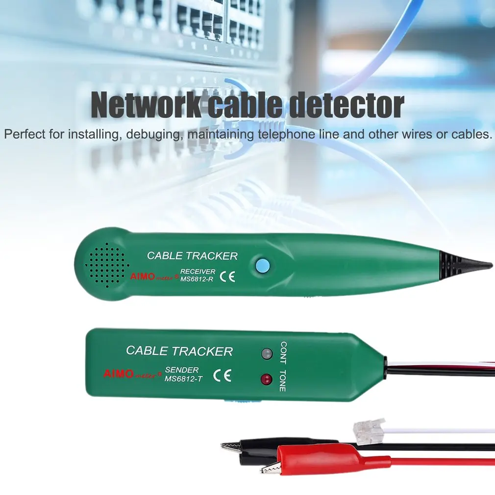 Тестер кабеля локальной сети Cat5 Cat6 RJ45 UTP STP детектор линейный трекер телефонного