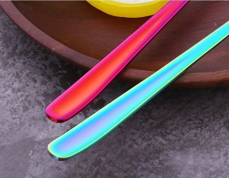 Long Handle Coffee Spoon Teaspoons Ice Cream Dessert Tea Spoon Stirring Spoon Barware Drinking Tool Kitchen Accessories