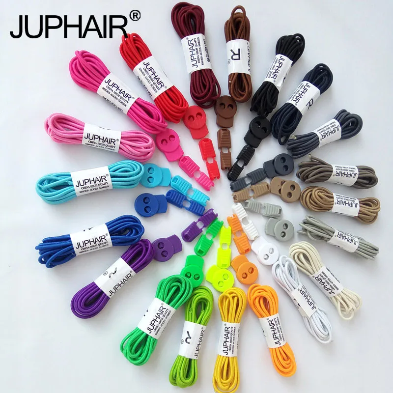 

New 1 Pair Locking Elastic Shoestrings Running Jogging Triathlon Running Fitness Shoelace Fast Wear Lazy Adult Child Shoes Laces