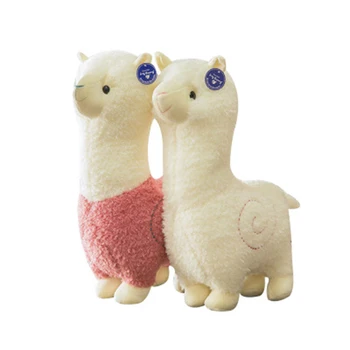 

55CM Height Approx.Standing Animal Plush Stuffed Toys Cute Mascot Colorful Pillow Llama Alpacasso Toys Children Birthday Gift