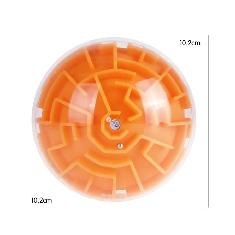 Лабиринт 3D баланс головоломки мяч, жесткие вызовы Гравитация памяти последовательные головоломки образовательные игрушки-пазлы подарки - Цвет: orange Medium