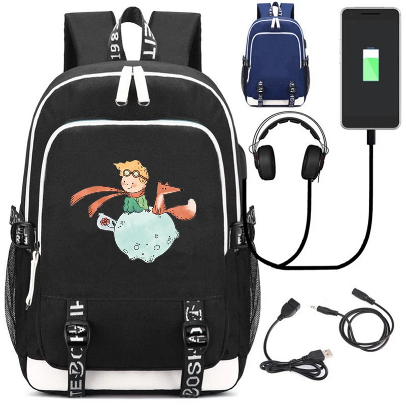 D Рюкзак mochila для студентов с зарядкой через USB, школьная сумка, Музыкальный Рюкзак с гарнитурой, рюкзак для отдыха, дорожная сумка - Цвет: D
