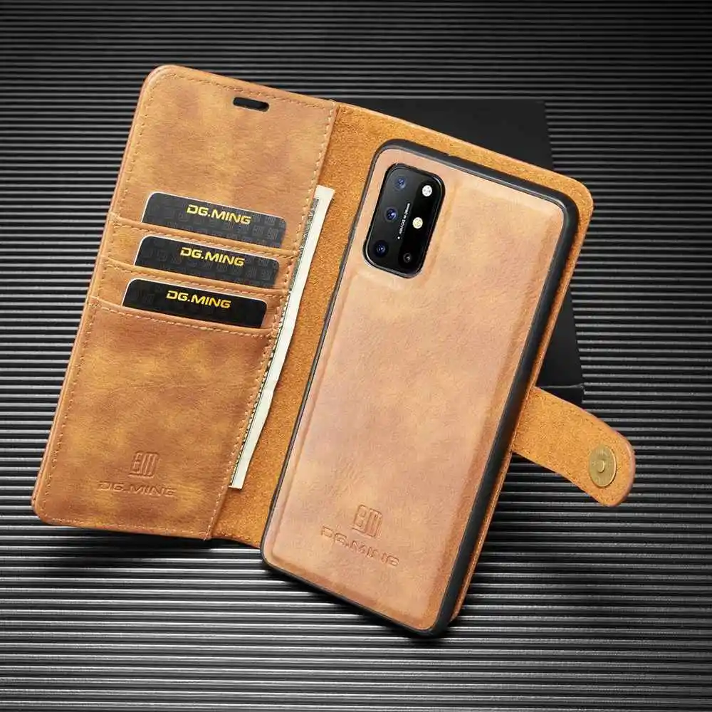2 in 1 Case For Oneplus 8T Case 8 Pro Cover High End Flip Leather Etui Coque For Oneplus 8 Pro Cases Fundas Wallet Pocket