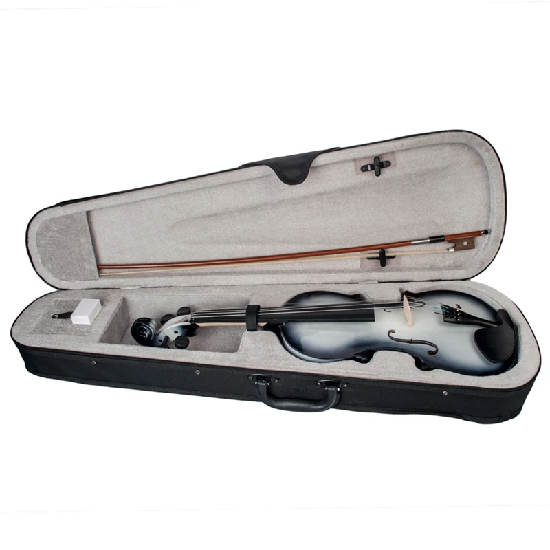 4/4 Violin High Gloss Finish 4/4 Violin Black and White Beginner Violin
