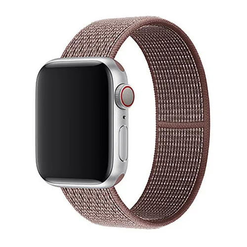 Спортивный нейлоновый ремешок для apple watch 4, apple watch 5, ремешок correa iwatch 44 мм, 40 мм, 38 мм, 42 мм, apple watch series 4, 3, 2, 1 - Цвет ремешка: Smokey Mauve