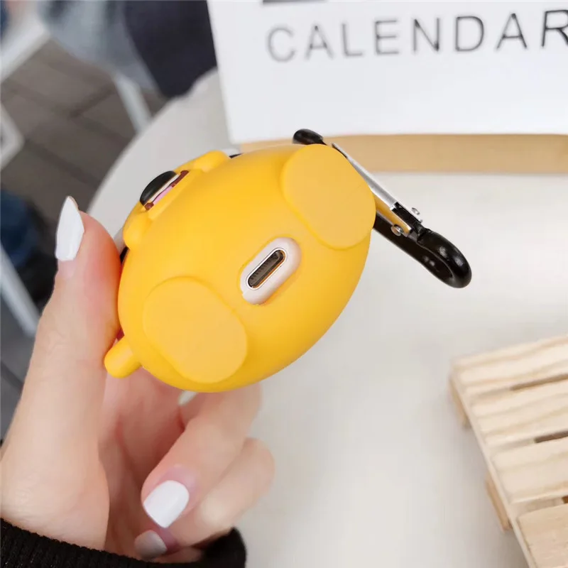 Милый мультфильм шарпей собака наушники крышка для Airpods оболочки Apple беспроводной Bluetooth защитный силиконовый чехол
