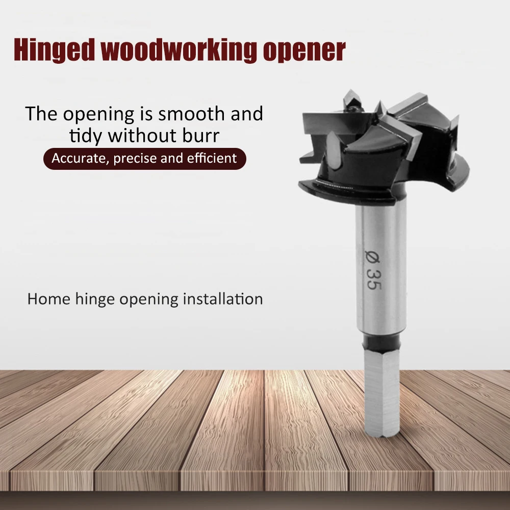 35 мм Три лезвия деревянный резец шнек сверло для дерева шестигранный ключ