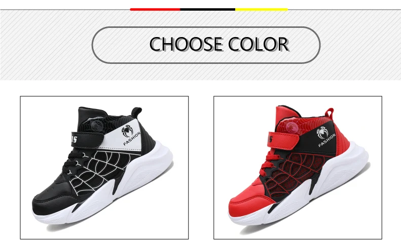 PINSEN 2019 Winter Kids Sneakers Boys Basketball Shoes Running Casual Children Shoes Boy Sport Spiderman Shoes chaussure enfant (3)