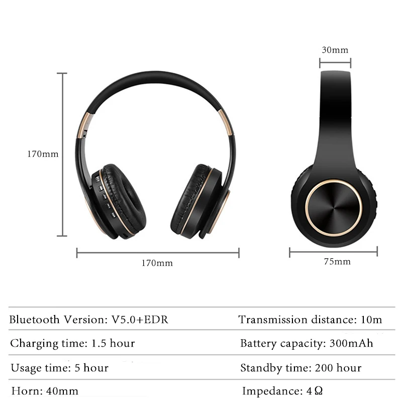 Head mounted Bluetooth headphone Smart Gaming headphone Listening to Song Sports headphone Various colors to choose from
