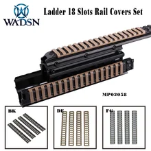 WADSN Softair лестница 4x 18-Slot Чехлы для рельсов набор Тактическая защита для рук устойчивая крышка MP02058 подсветка для оружия аксессуары