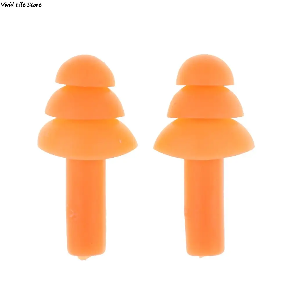 Silicone earplugs swimming ear protector 10 pairs waterproof swimming silicone earplugs for adult children diving soft anti-noise