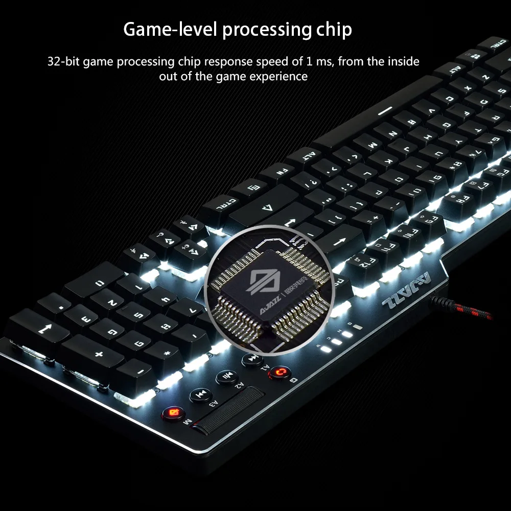 Механическая клавиатура Ajazz assassin II из сплава ak35i Мультимедийная Игровая с