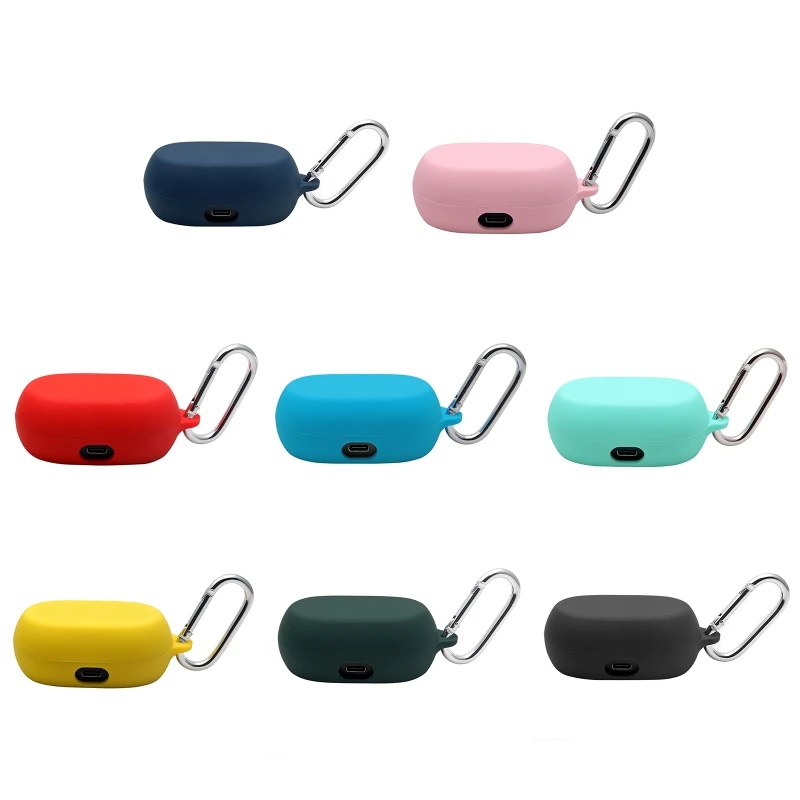 Wireless Earphone Silica Protective Case for Jabra Elite 7 Active Earbud Shockproof Anti-dust Wear-resistant Sleeve