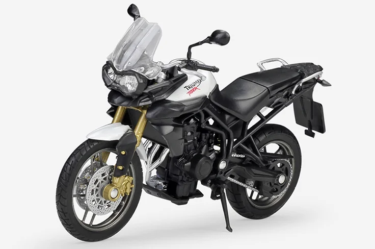 Welly 1:18 TRIUMPH TIGER 800 литая под давлением Ретро модель мотоцикла работоспособная игрушка для детей подарки игрушки