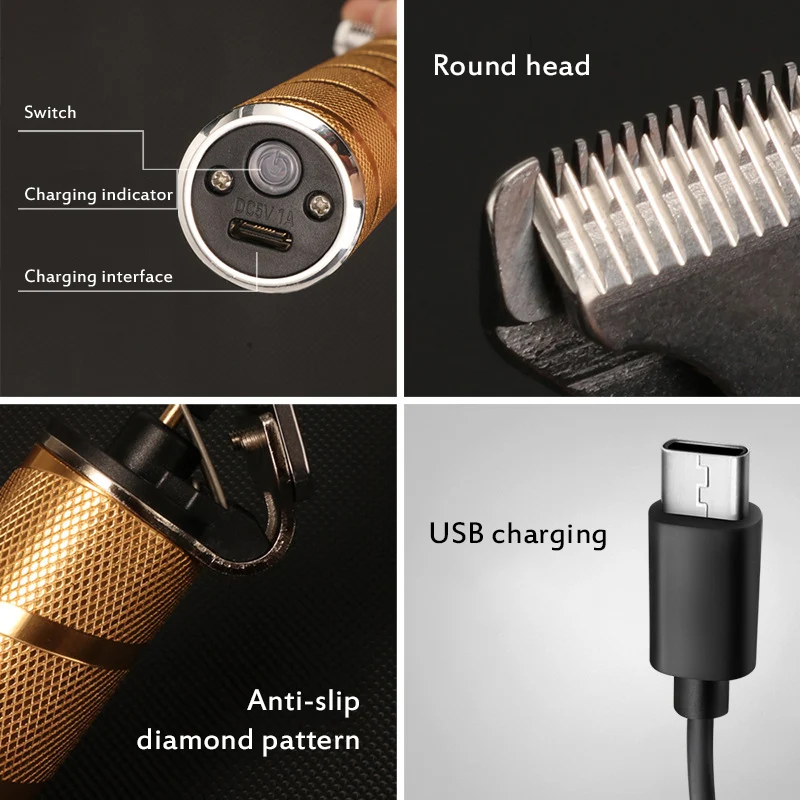 Kemei KM-T9 Electric Clipper Barber Shop Hair Trimmer Rechargeable Cordless Hair Cutter 0mm Baldheaded Men Hair Cutting Machine 2