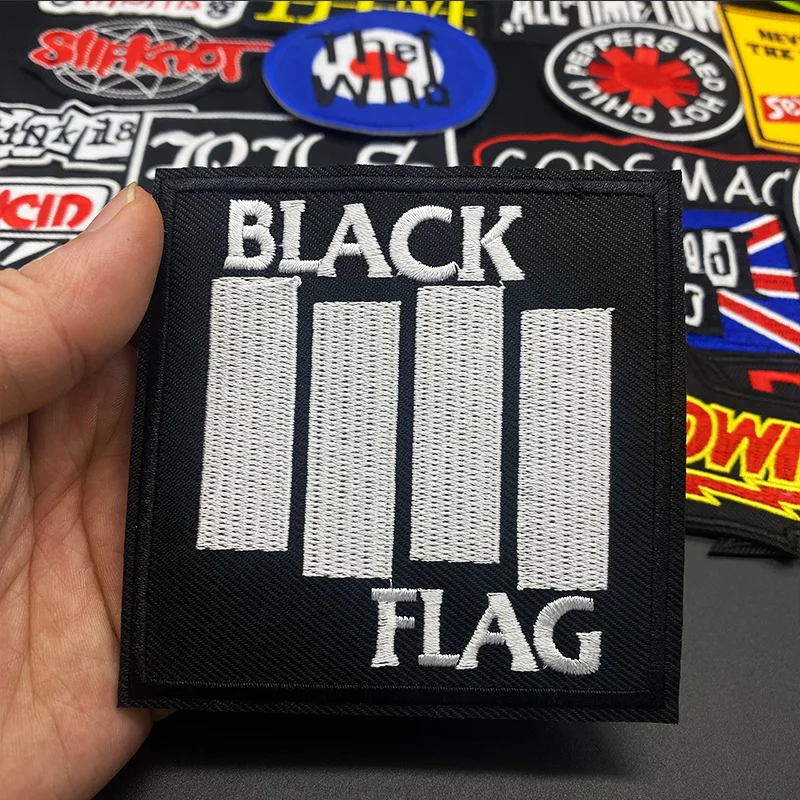 메탈 밴드 패치 아이언 온 락 음악 배지 펑크 스티커, 의류 재킷 청바지 DIY 자수 패치, 27 개/로트