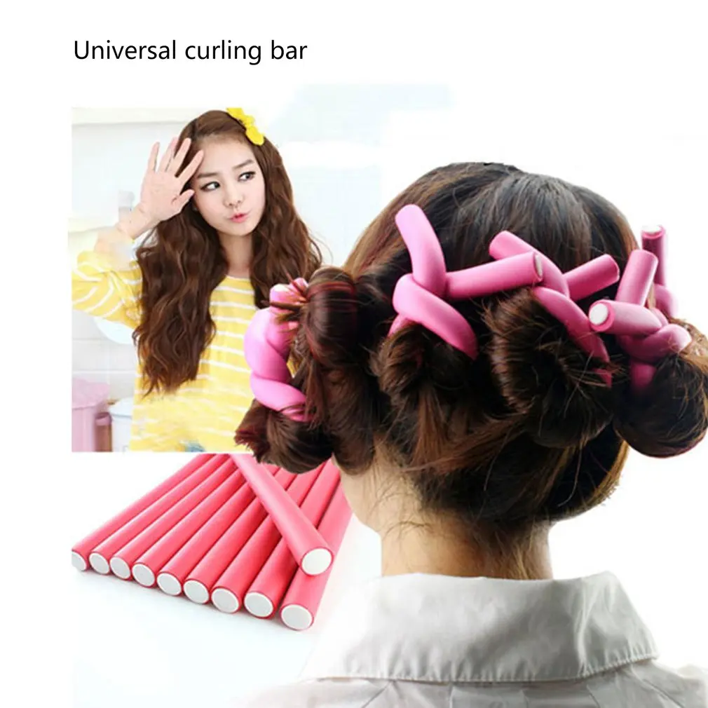 Curly Hair Universal Bar Pearl Cotton Hair Stick Does Not Hurt Hair Sponge Hair Salon Special 4