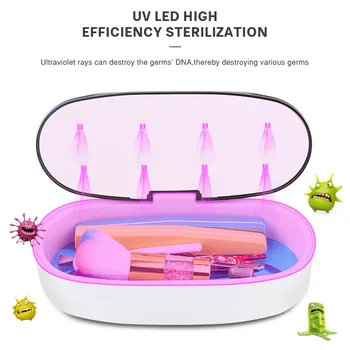 

60/90S LED UV Nail Sterilizer Box Art Tools Accessory Disinfection Equipment Professional Machine Manicure Set