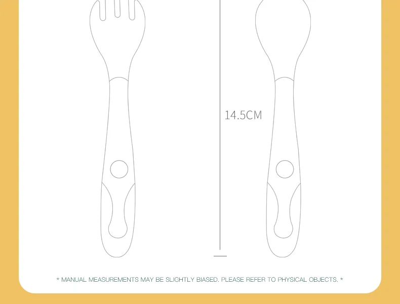 Usbon 2 шт. гнущийся детский набор ложка и вилка для малышей обучающая Посуда Столовые приборы детские столовые приборы с коробкой для хранения