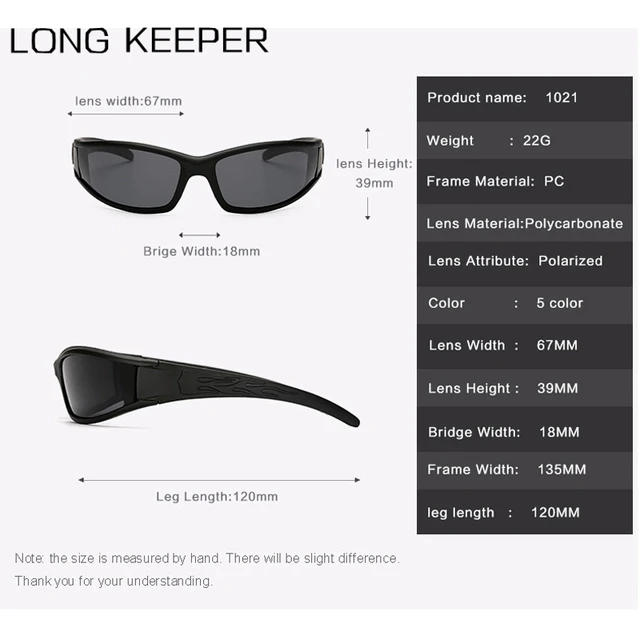 Мужские поляризованные солнцезащитные очки LongKeeper, мужские брендовые антибликовые солнцезащитные очки для вождения автомобиля, винтажные спортивные очки для рыбалки на открытом воздухе UV400 6