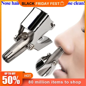 

Trimmer for Men Nose and Ear Hair Portable Vibrissa Razor Manual Rhinothrix Cutter Nariz Nasal Shaver Washable HT Tragi Scissors
