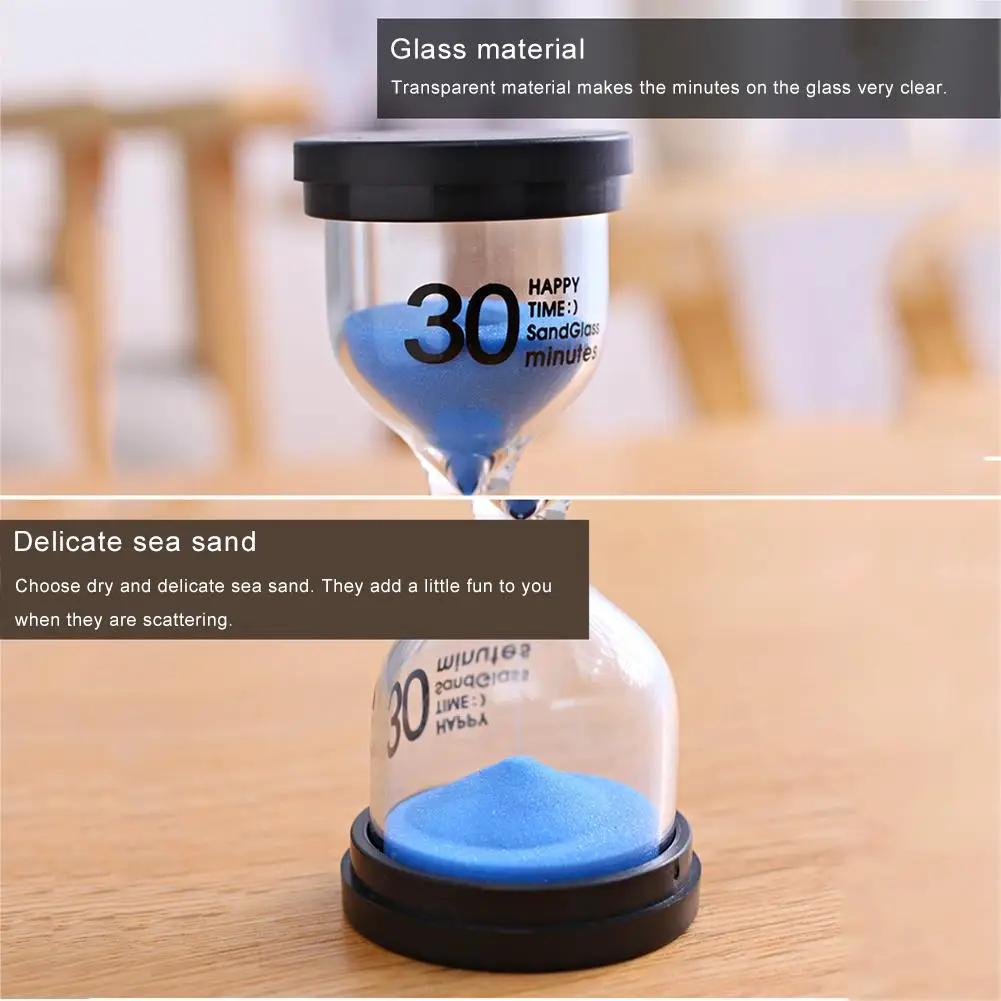 7 Colors Children Brush Teeth Hourglass Timer Home Ornament Desktop Sand Clock Timers 10 Minute/15 Minutes/30 Minutes