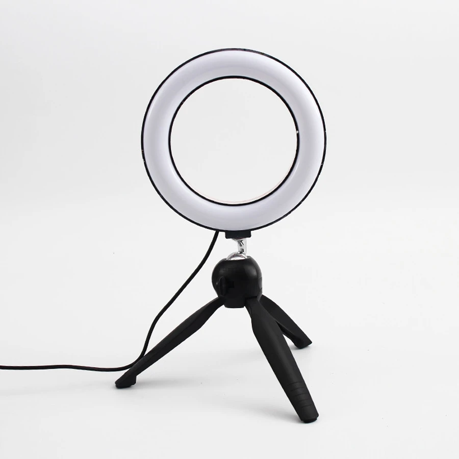 dimmable led 6 inch selfie cincin cahaya dengan tripod stand cincin led lampara untuk tiktok youtube makeup fotografi video klip ne014