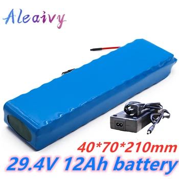 

24V Battery 7S3P 29.4V 12Ah Li-ion Battery Pack With 15 Balanced BMS for Electric Bicycle Scooter Power Wheelchair 2A Charger