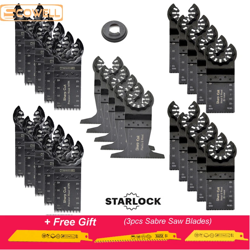 50% OFF Starlock Oscillating Tool Saw Blade set Triangle Renovation Plunge multimaster power machin