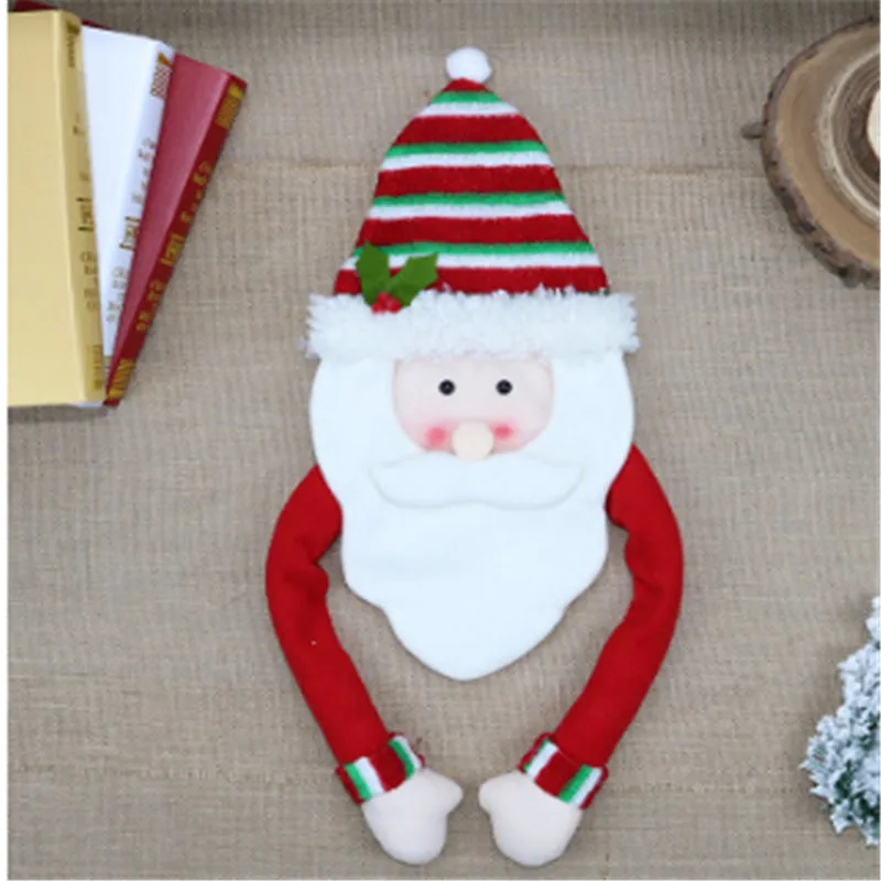

Christmas Tree Toppers Decorative Pendant Christmas Snowman Scarf Hat Hanging Decor Dinner Party Home Christmas Decorations